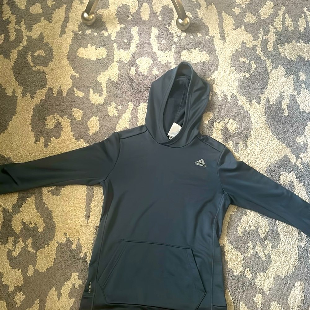 Adidas sweater  size small gray/blue